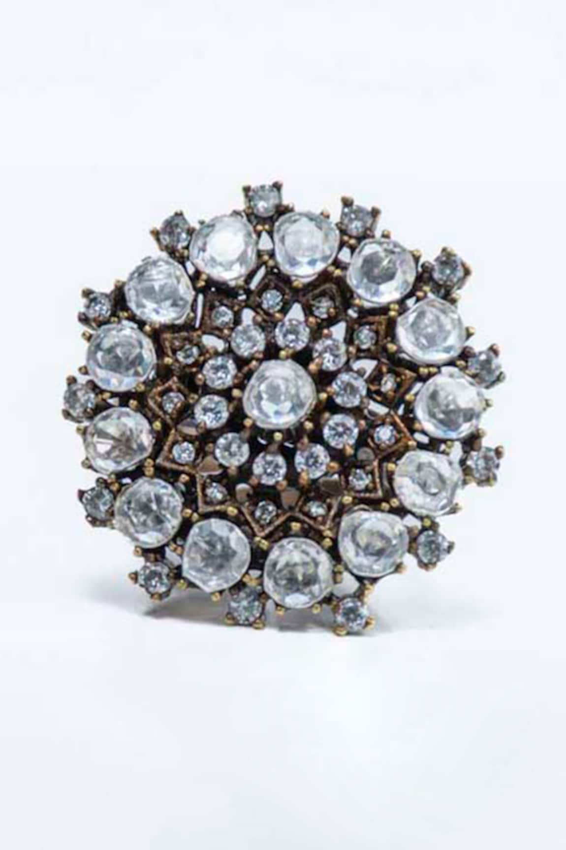 kavipushp Magana Stone Embellished Ring