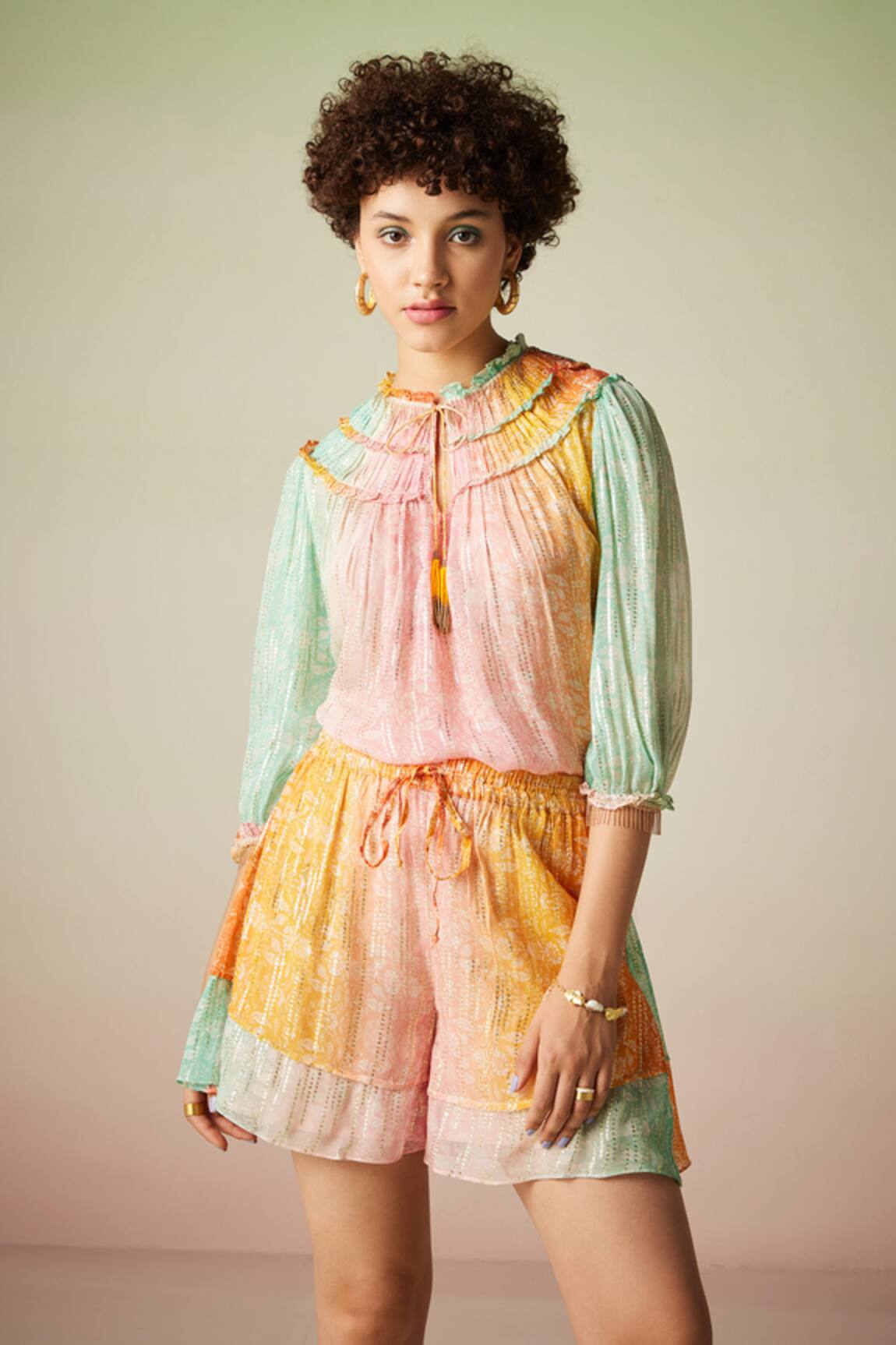 Verb by Pallavi Singhee Botanic Pattern Top 