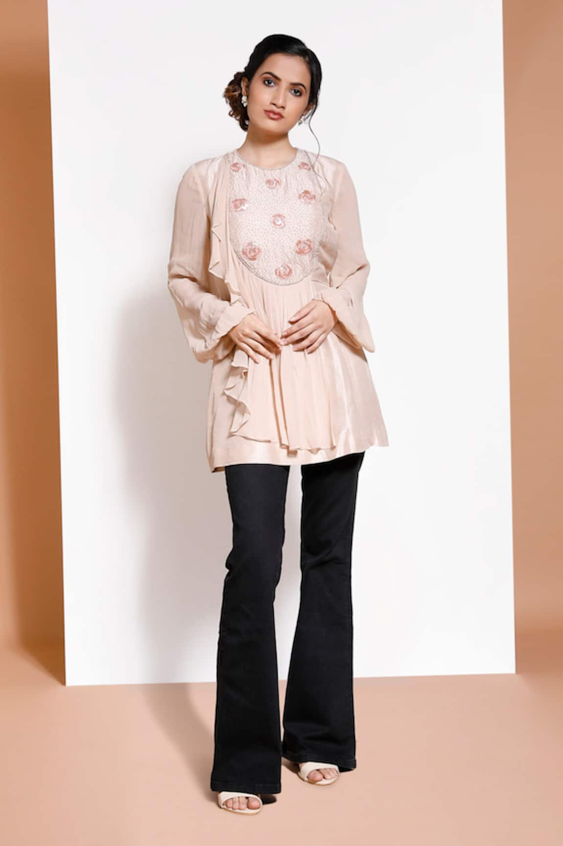 Kressa Floral Embroidered Tunic