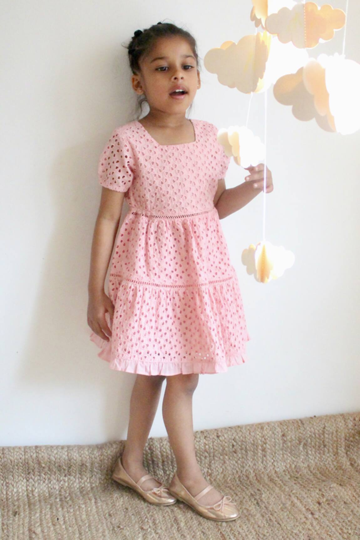 Charkhee Cotton Tiered Dress