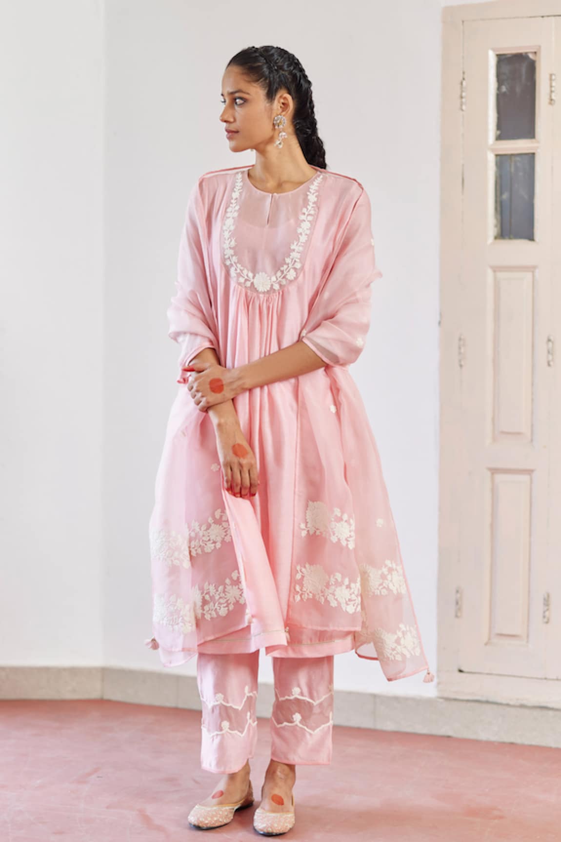 Amisha Kothari Zoha Floral Embroidered Anarkali Set