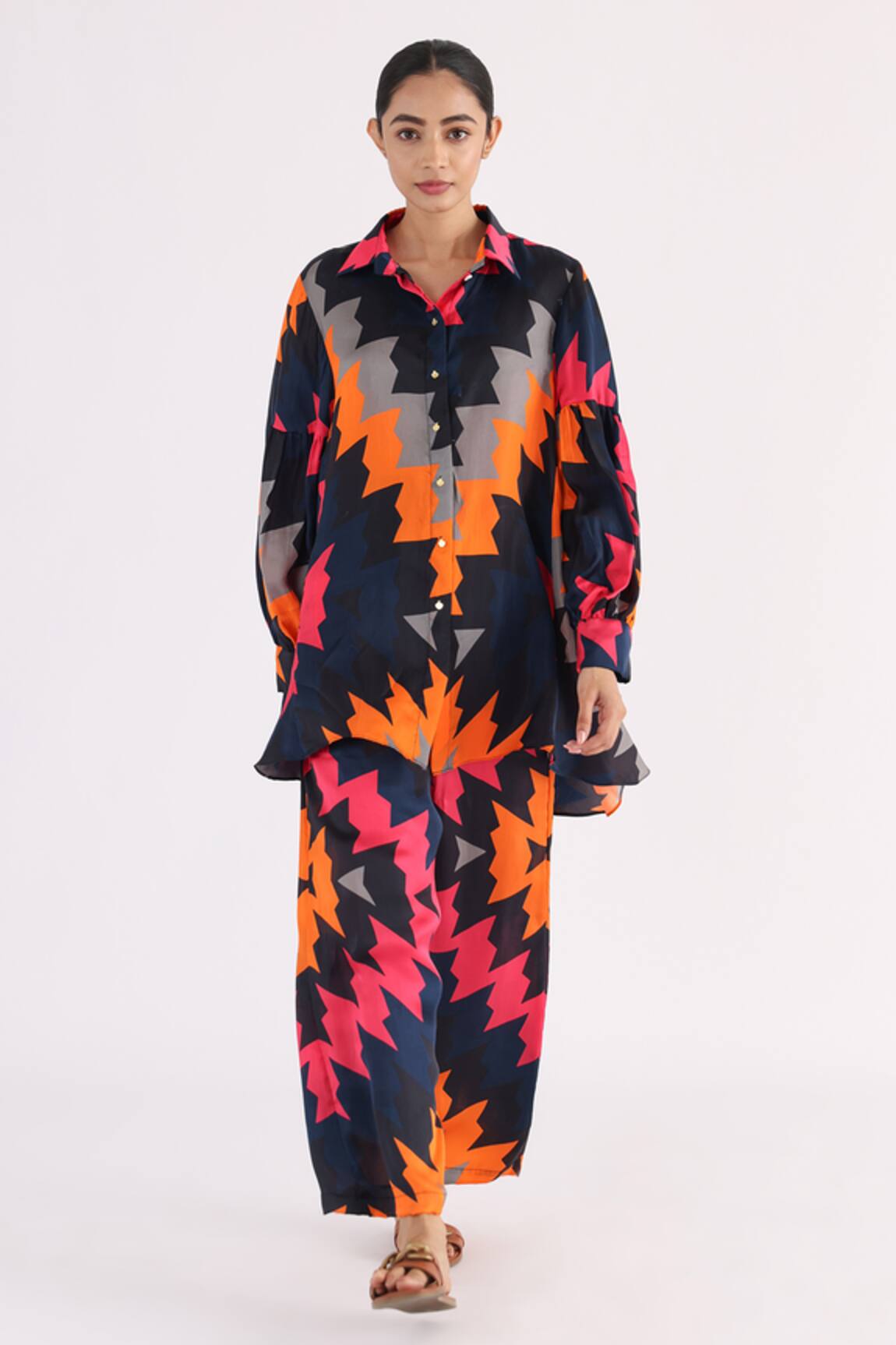Studio Moda India The Faire Flared Printed Shirt