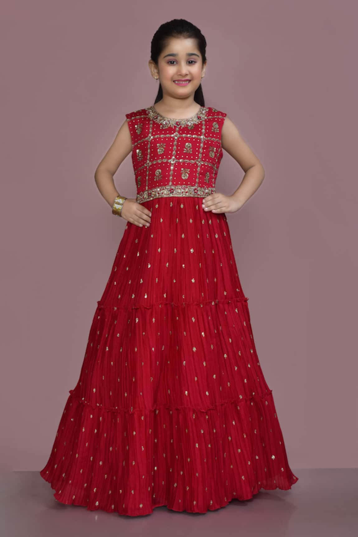 Shop cute Diwali gowns for girls online at Aza Fashions