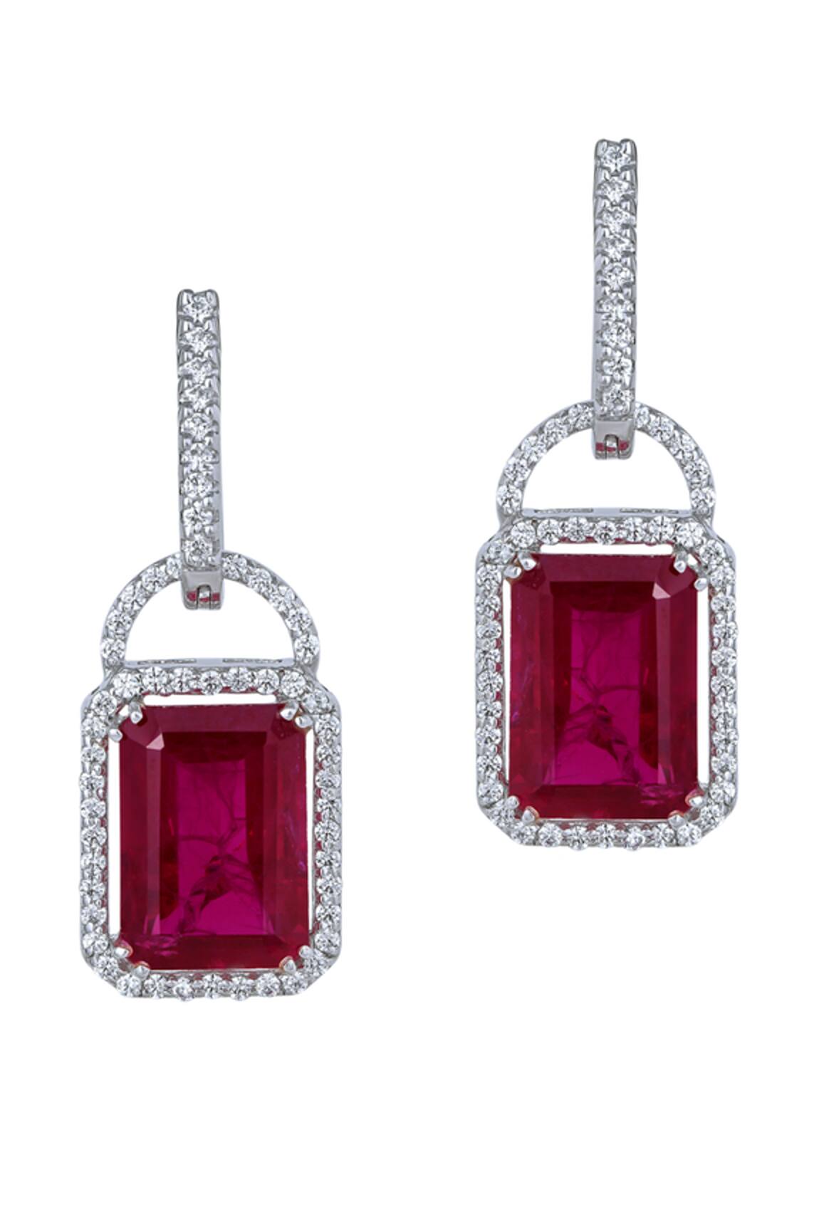 DIOSA PARIS JEWELLERY Swarovski Zirconia Embellished Earrings