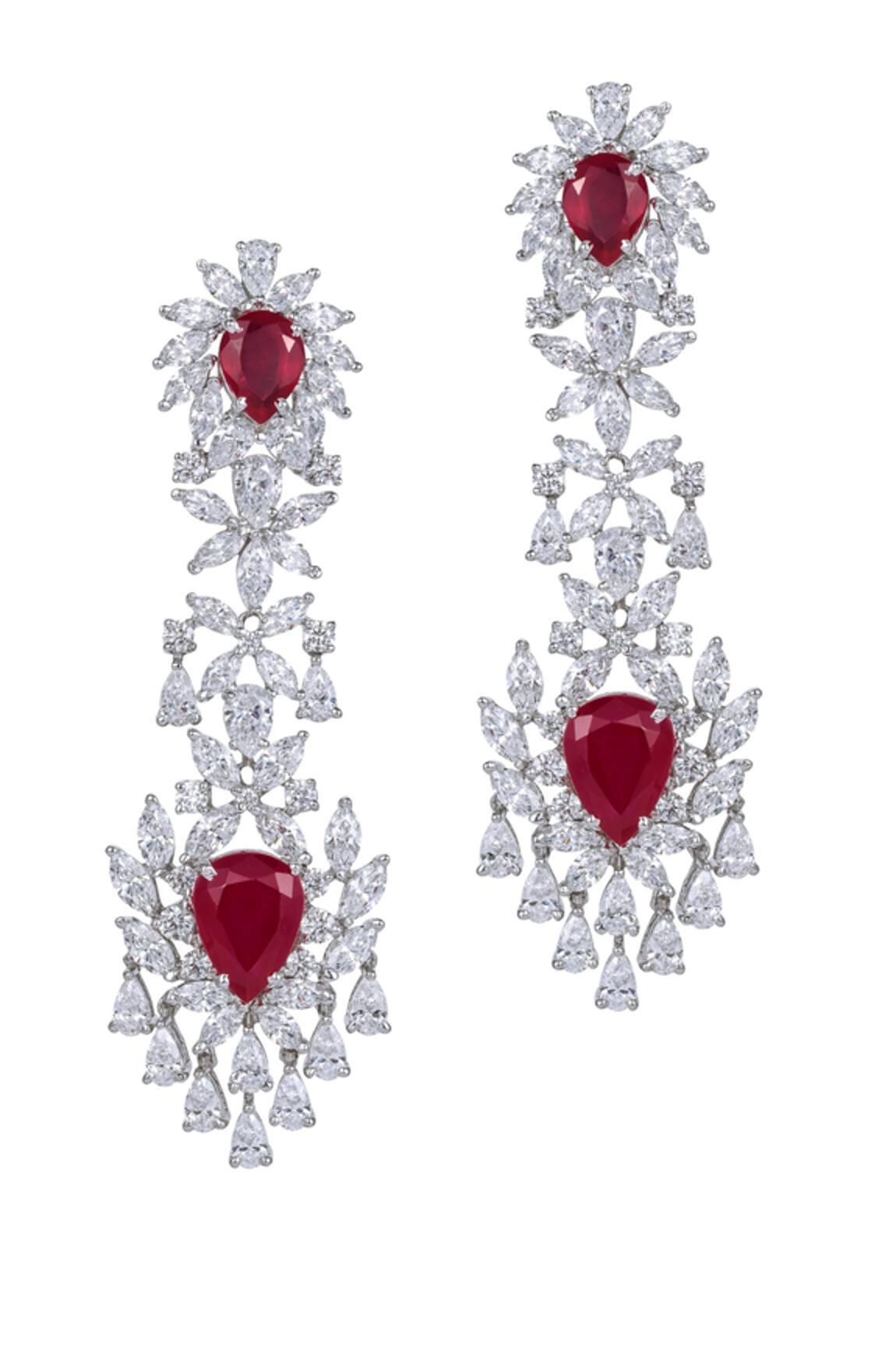 DIOSA PARIS JEWELLERY Swarovski Embellished Earrings 