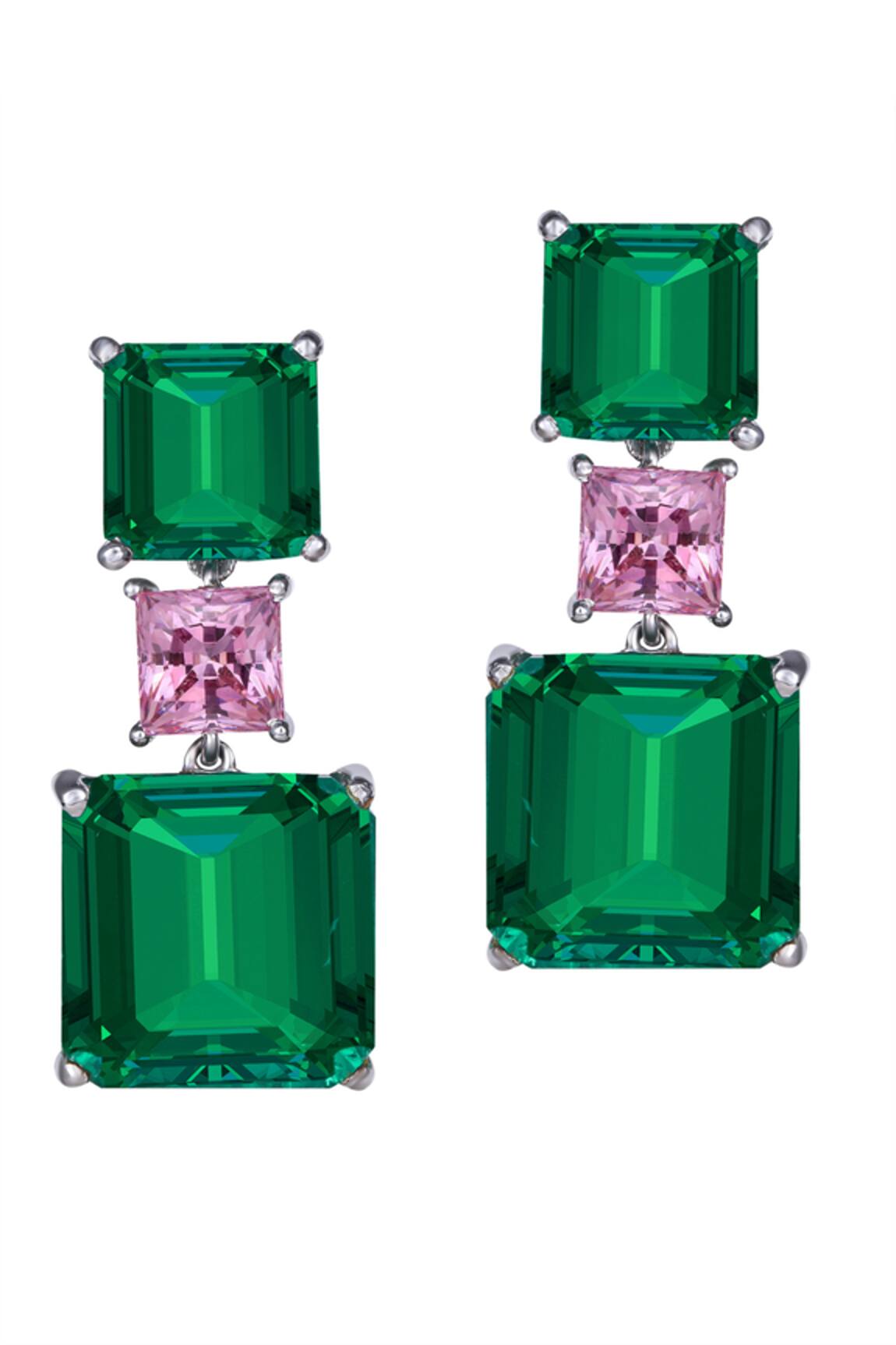 DIOSA PARIS JEWELLERY Geometric Pattern Embellished Earrings