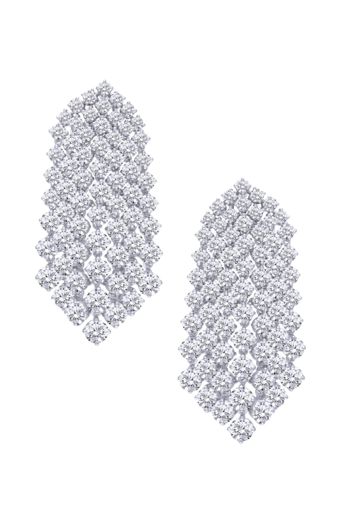DIOSA PARIS JEWELLERY Geometric Pattern Embellished Earrings 