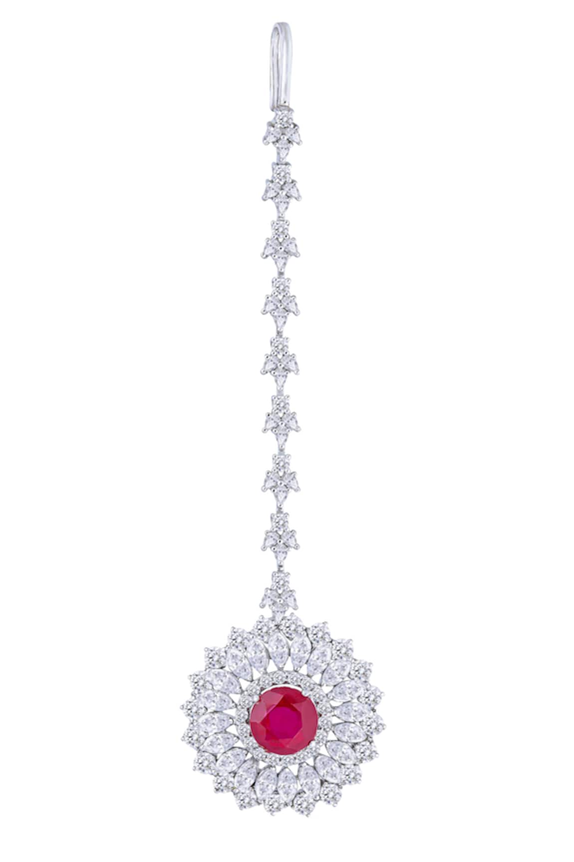 Diosa Paris Jewellery Ruby Embellished Maangtikka 