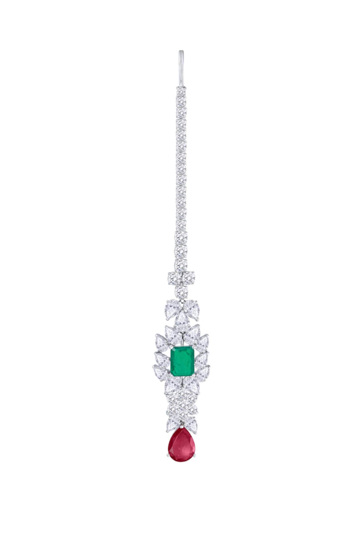 Diosa Paris Jewellery Swarovski Stone Embellished Maangtikka 