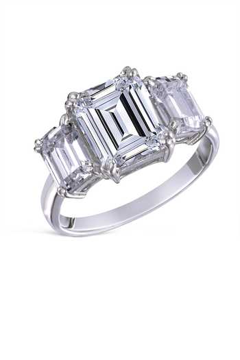DIOSA PARIS JEWELLERY Octagon Shaped Stone Embellished Ring 
