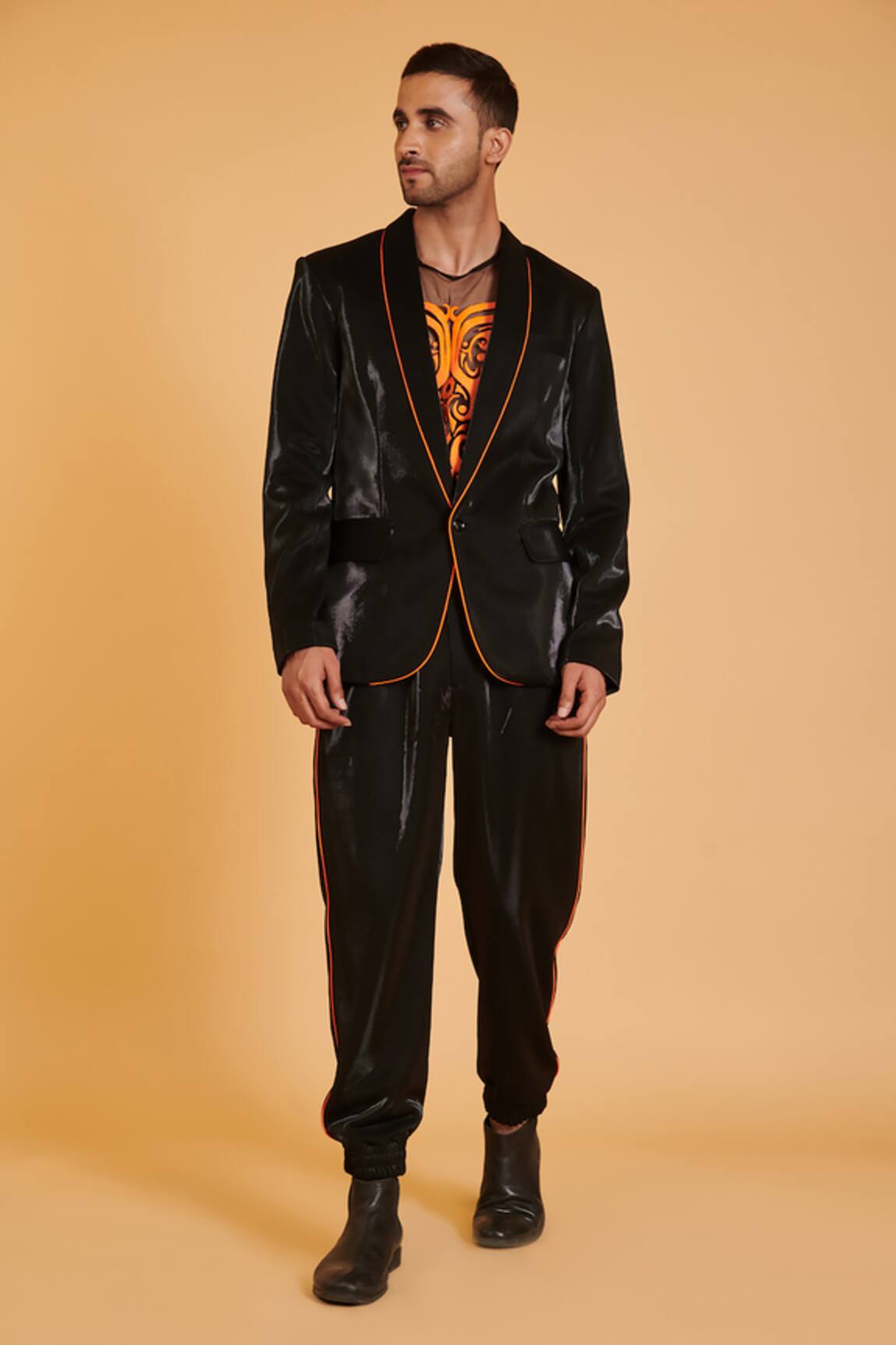 Siddartha Tytler Shawl Collar Suit Set