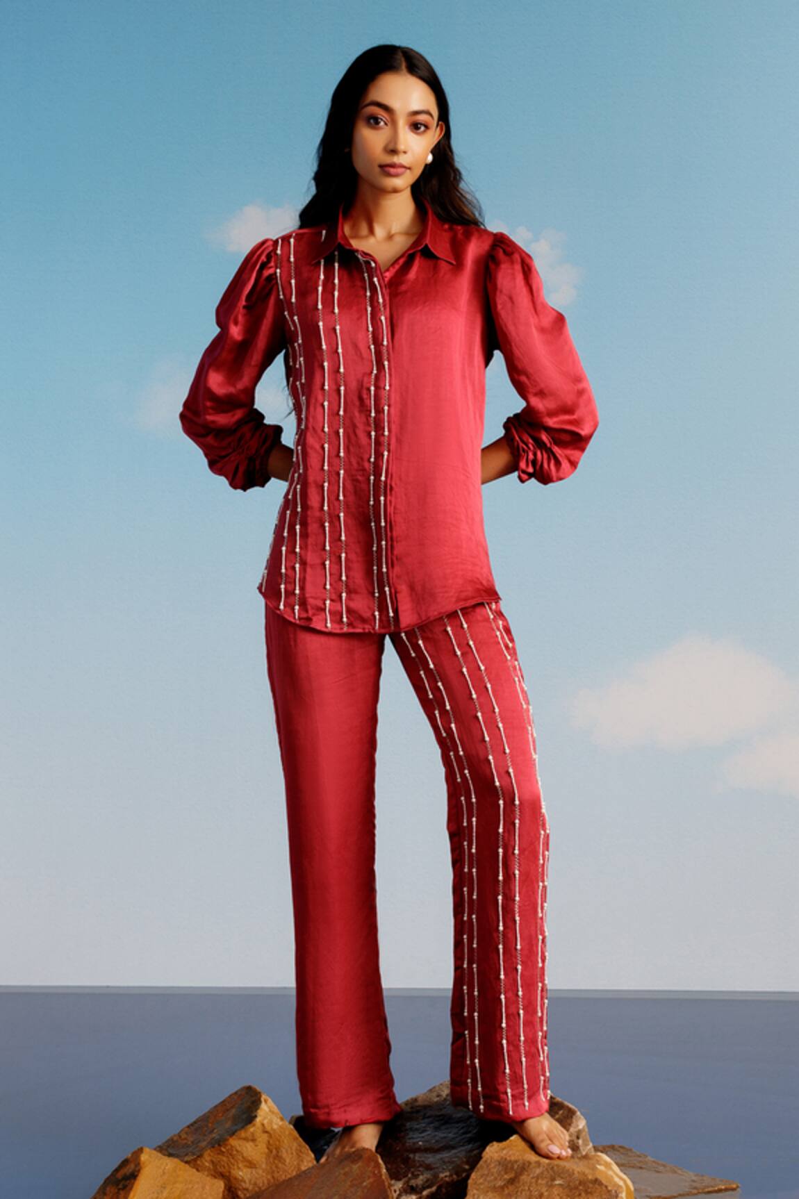 Harshita Jain Embroidered Shirt & Pant Set 