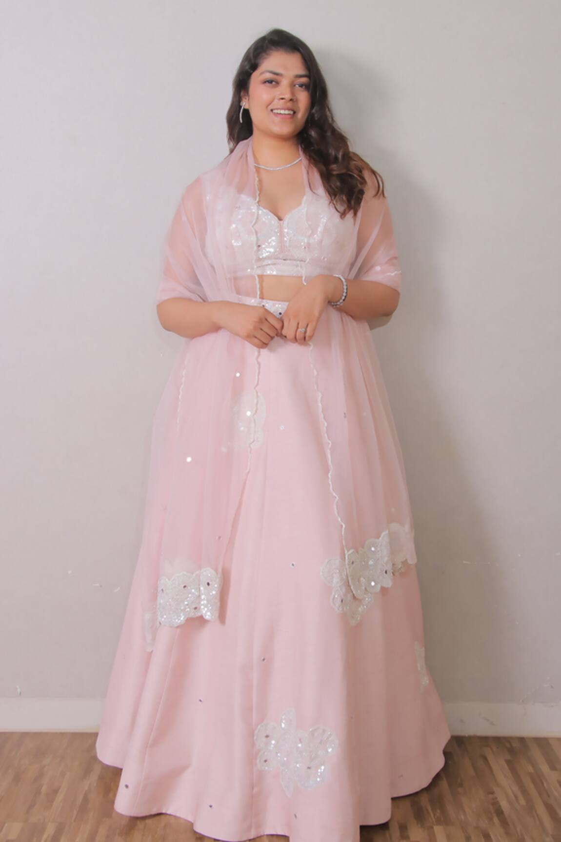 Harshita Jain Motif Embroidered Blouse Lehenga Set 