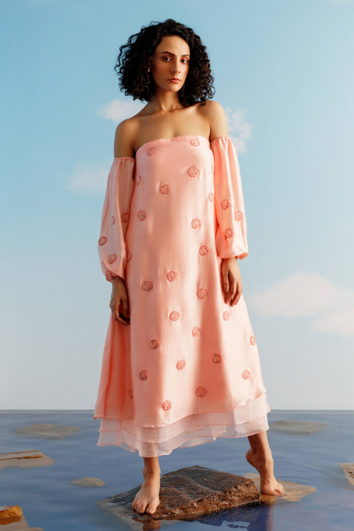 Harshita Jain Embroidered Tube Dress 