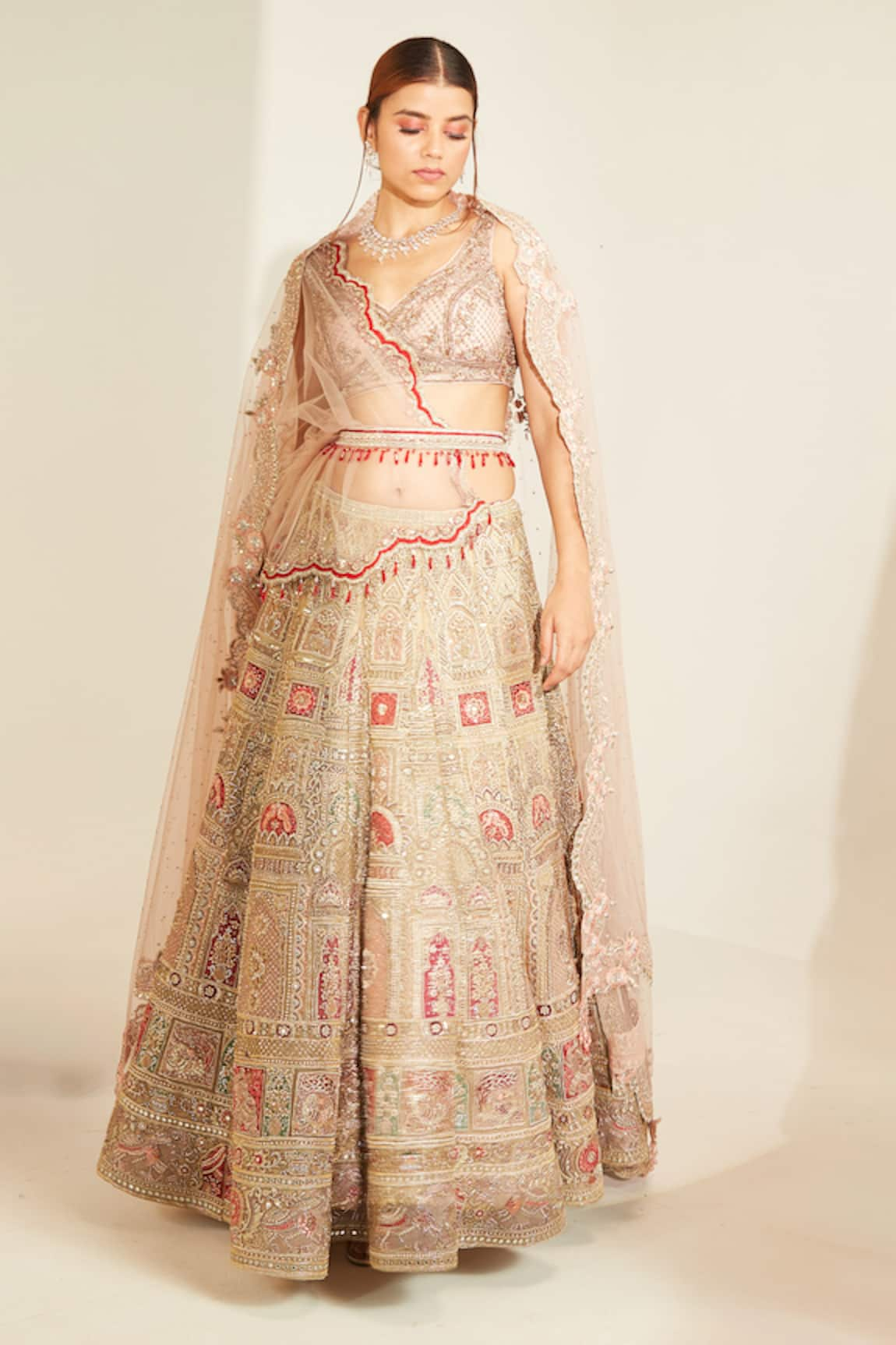 ANJALEE AND ARJUN KAPOOR Mughal Architecture Inspired Bridal Lehenga Set