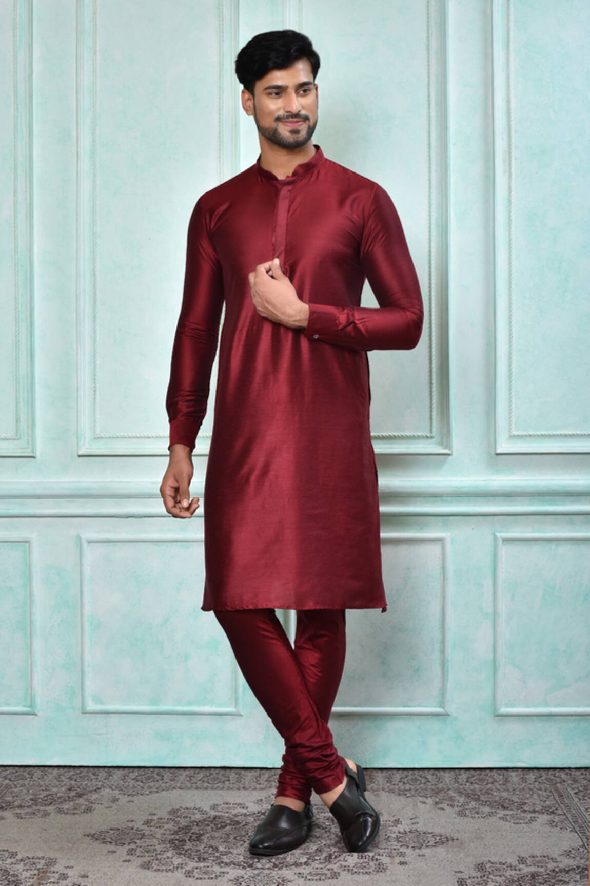 Arihant Rai Sinha Solid Full Sleeve Kurta 