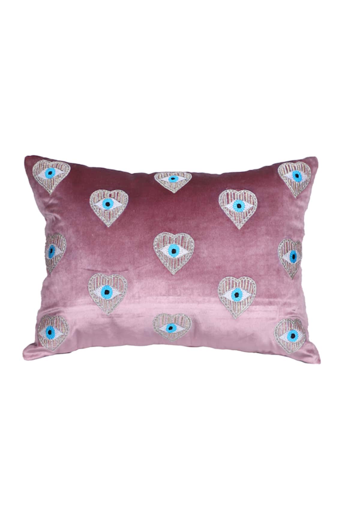 La Paloma Velvet Embroidered Cushion Cover
