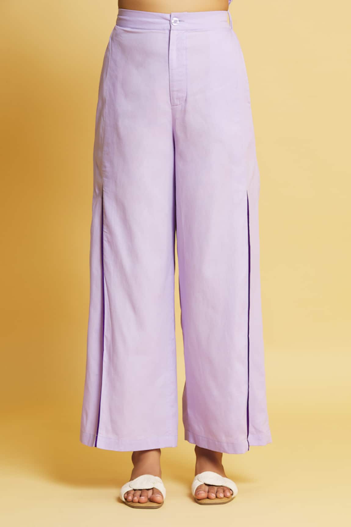 Paterson Pants  Wide Leg Lavender Corduroy Skate Pants LightPastel Purple   Mens  Phnm College