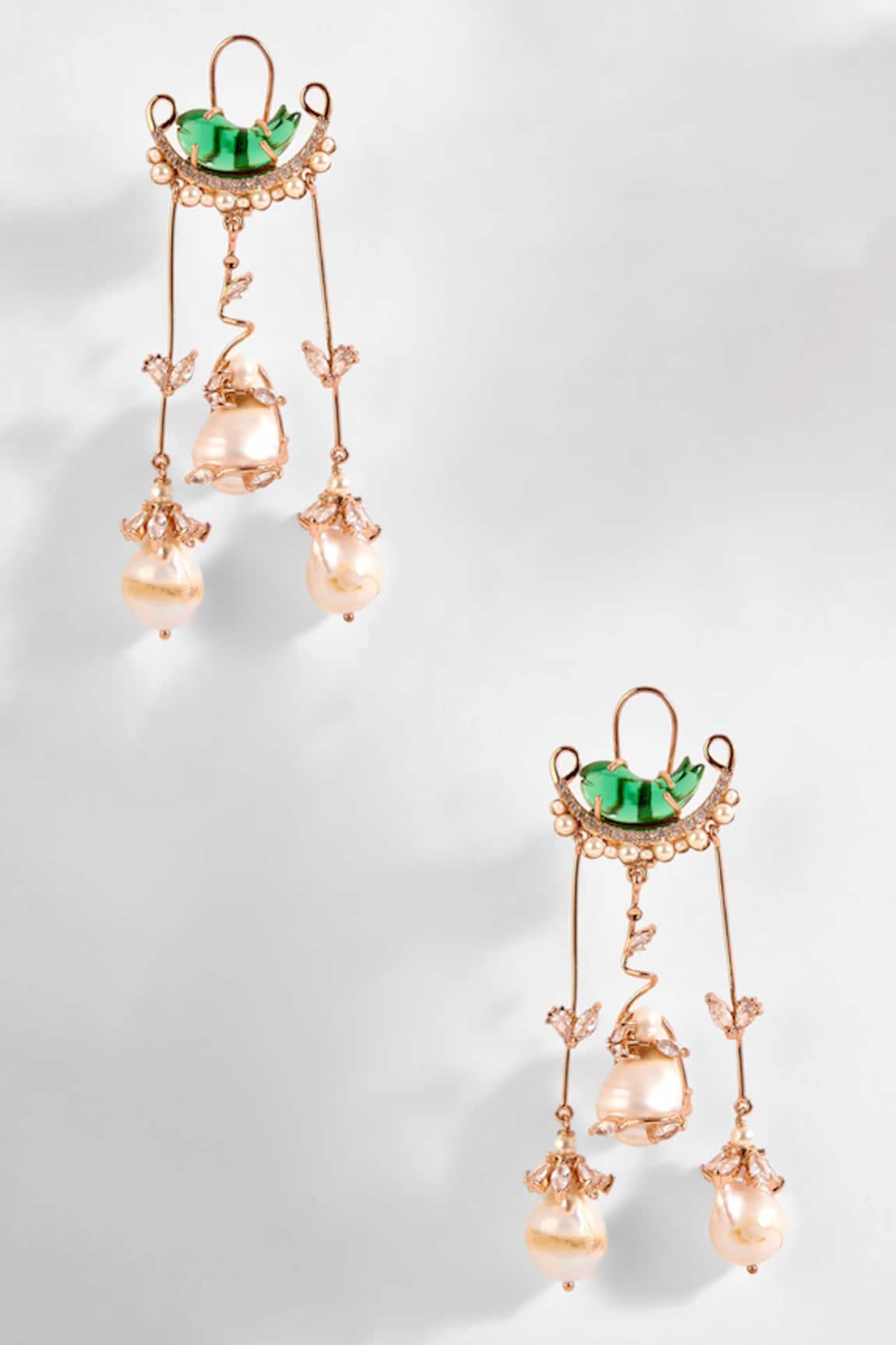 Outhouse Le Cleo Dewdrop Chandelier Earrings