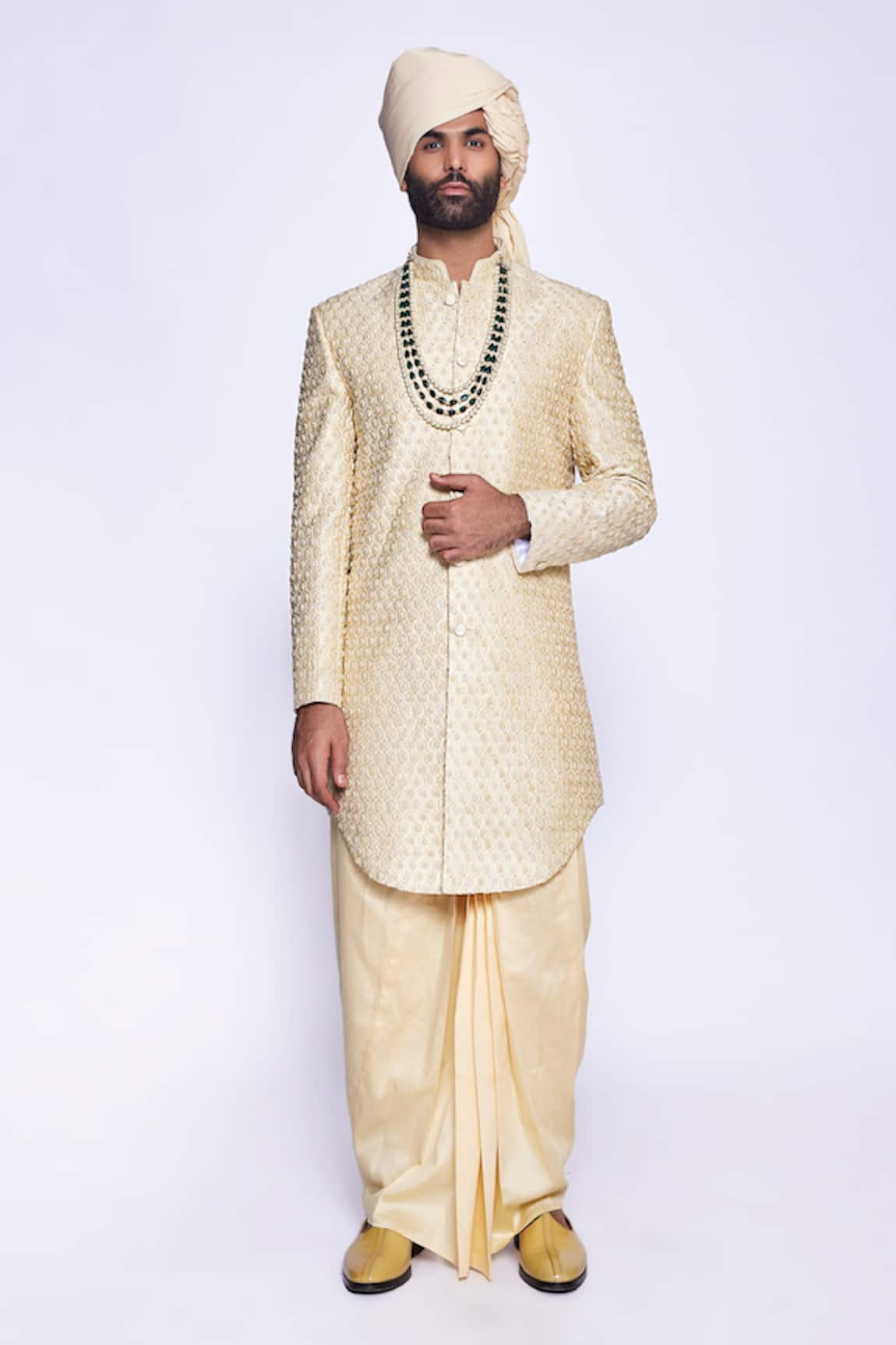 Arjun Kilachand French Knot Embroidered Sherwani