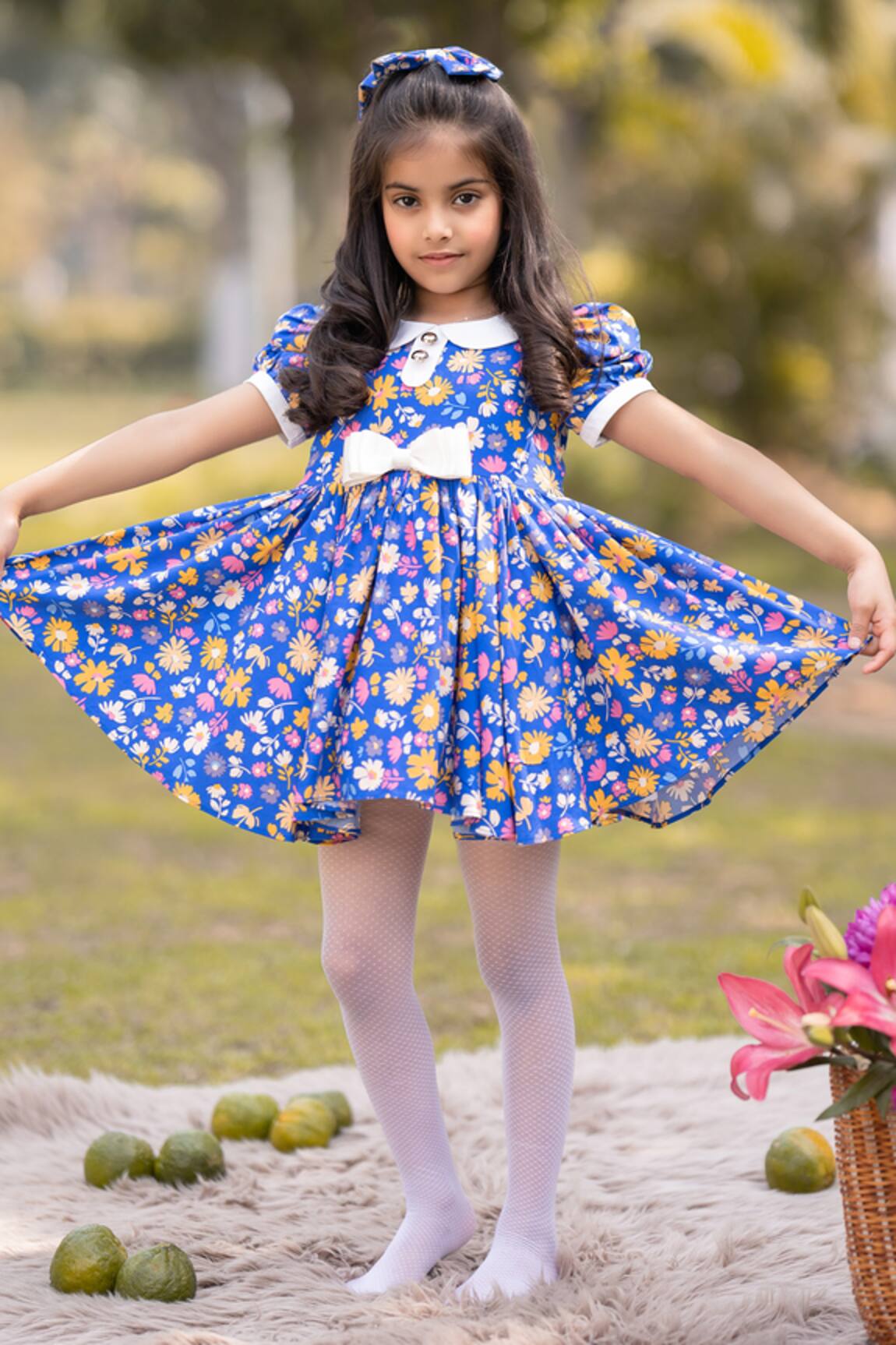 The Pony & Peony Co. Cotton Floral Pattern Dress
