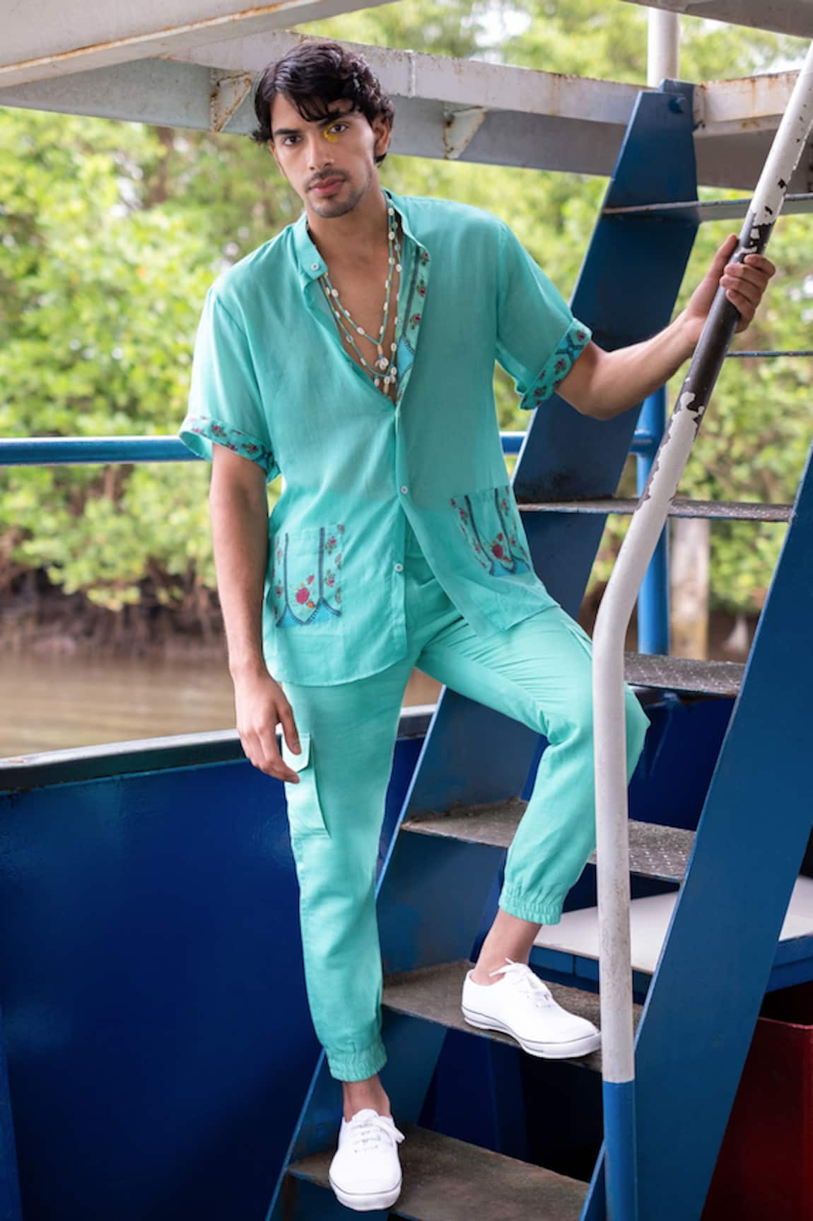 Punit Balana Cotton Solid Shirt 