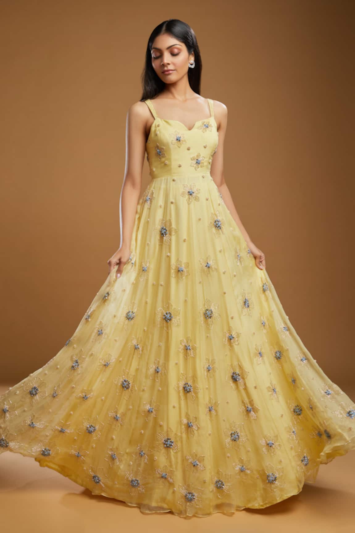 Beautiful CrepeSilk Dress with modern silhouettes and traditional  embellishments with h  Party wear indian dresses Stylish party dresses  Indian fashion dresses