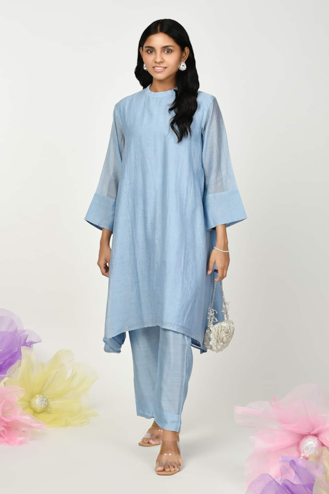 Komal Shah Chaav Chanderi Kurta & Pant Set