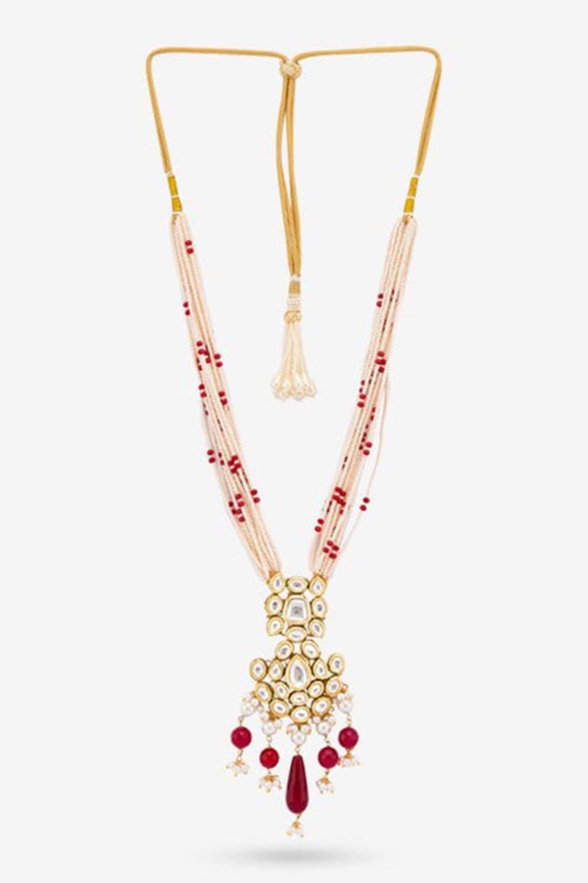 PRERTO Majeri Embellished Pendant Necklace