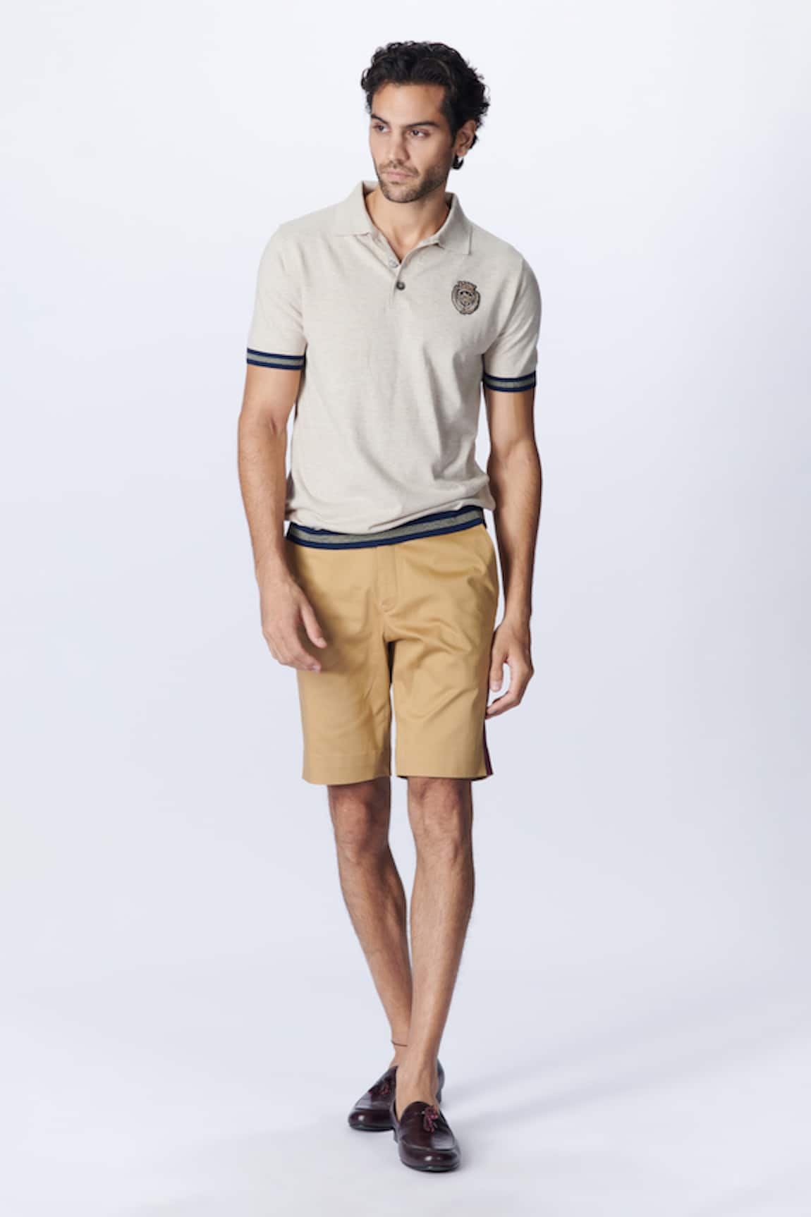 S&N by Shantnu Nikhil Placement Embroidered Shorts