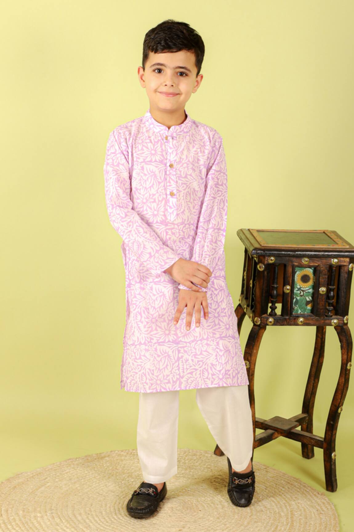 Kalp Dan Floral Print Kurta & Pant Set