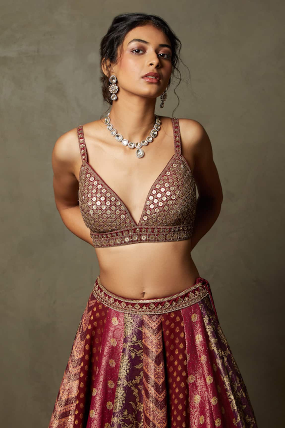 RI.Ritu Kumar Ishana Sequin Embellished Blouse