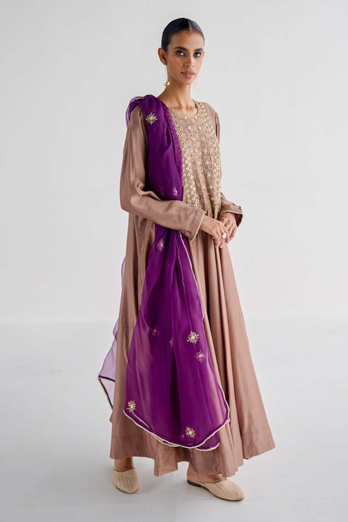 Esha Arora Zardosi Embroidered Anarkali Set