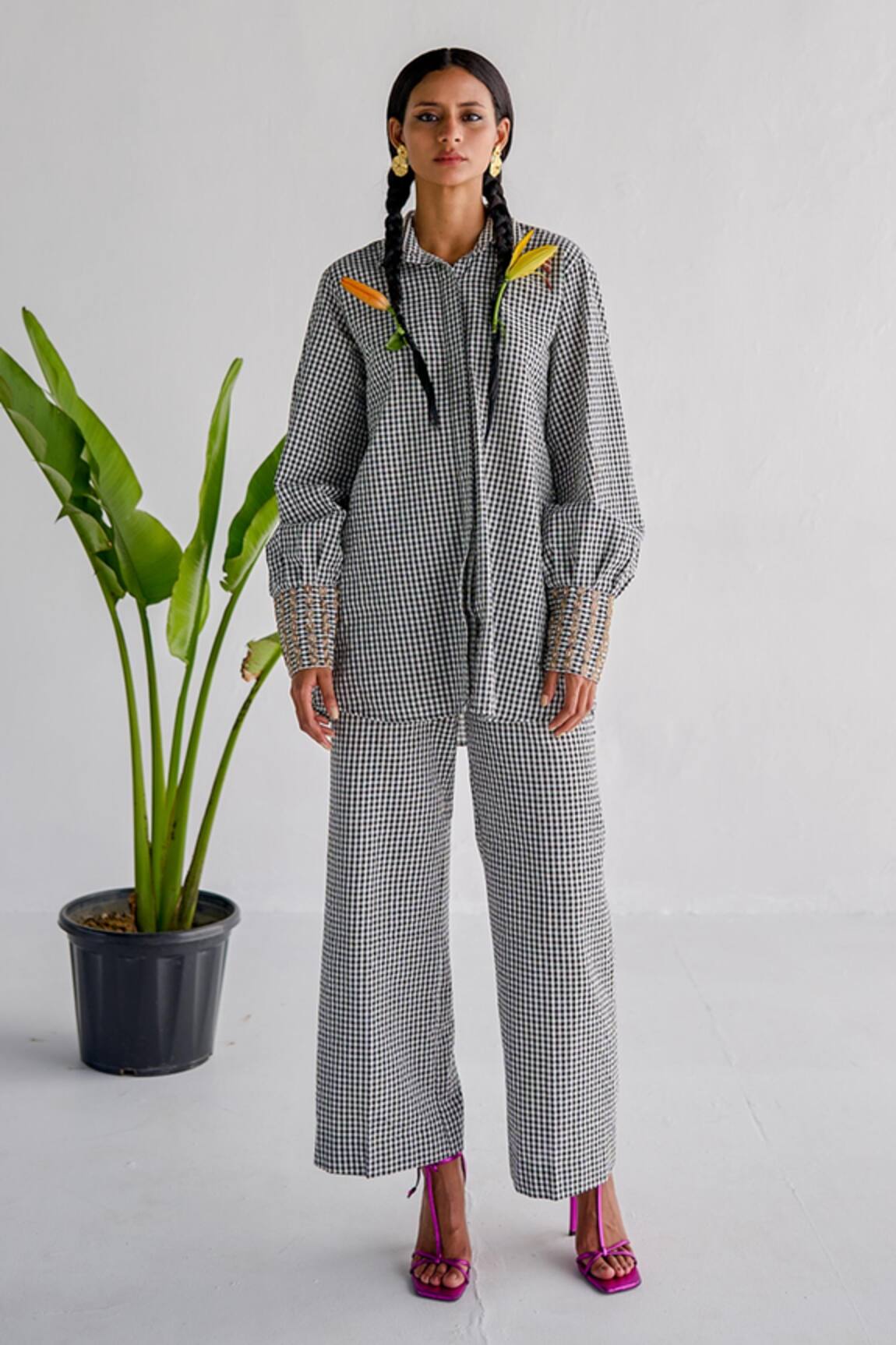 Esha Arora Aari Embroidered Shirt & Pant Set