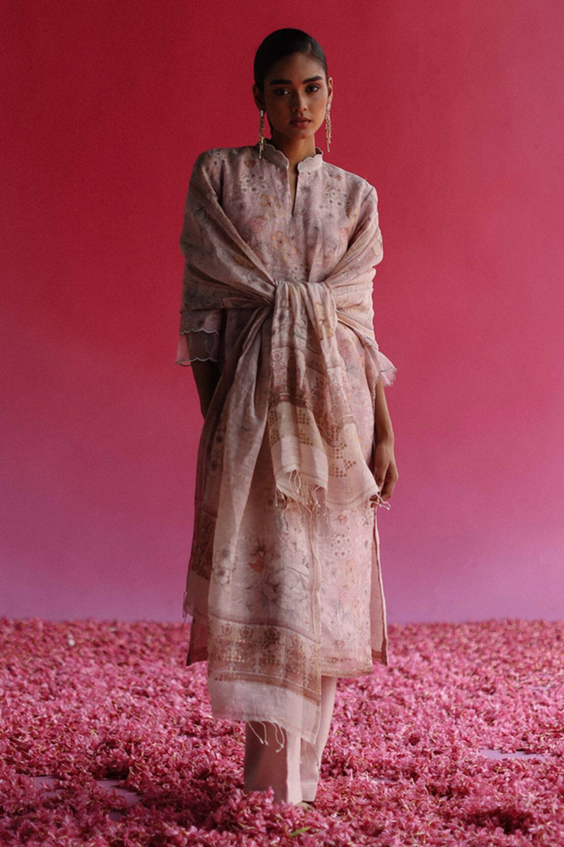 Taisha Bagh Handloom Woven Kurta Set