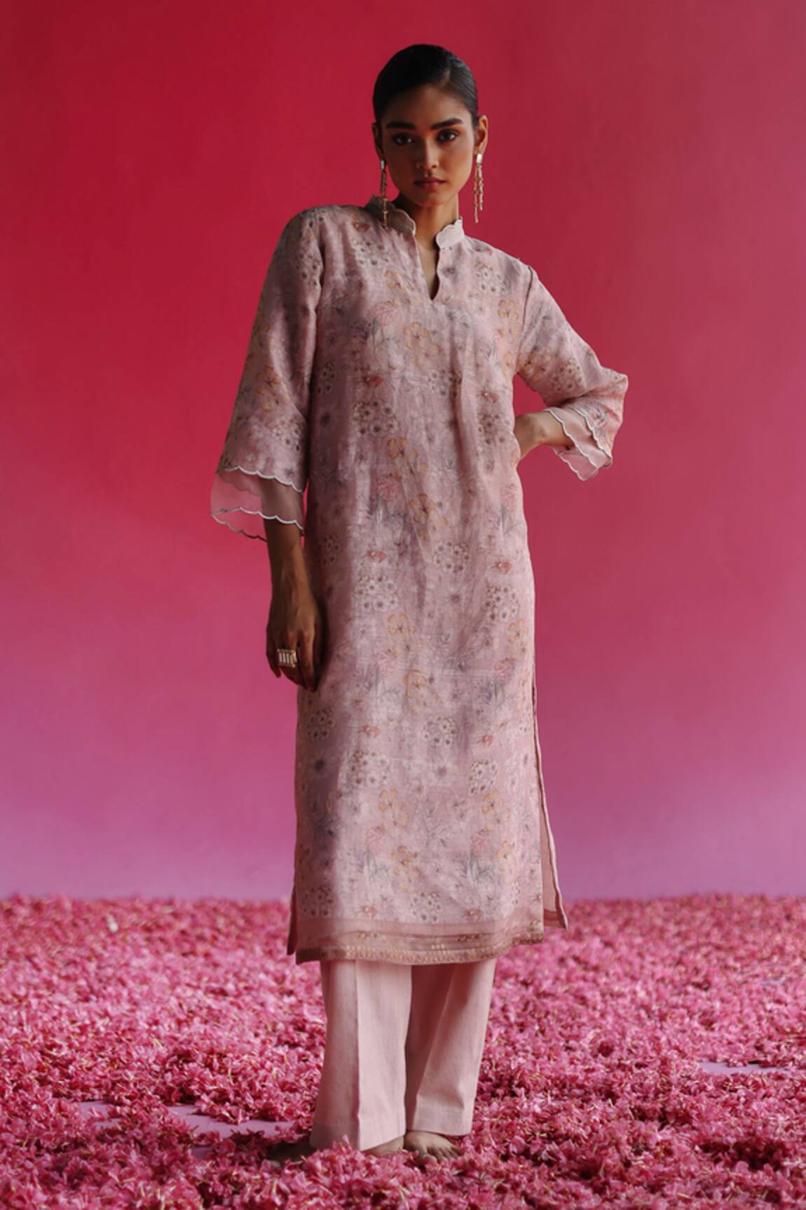 Taisha Bagh Linen Silk Kurta