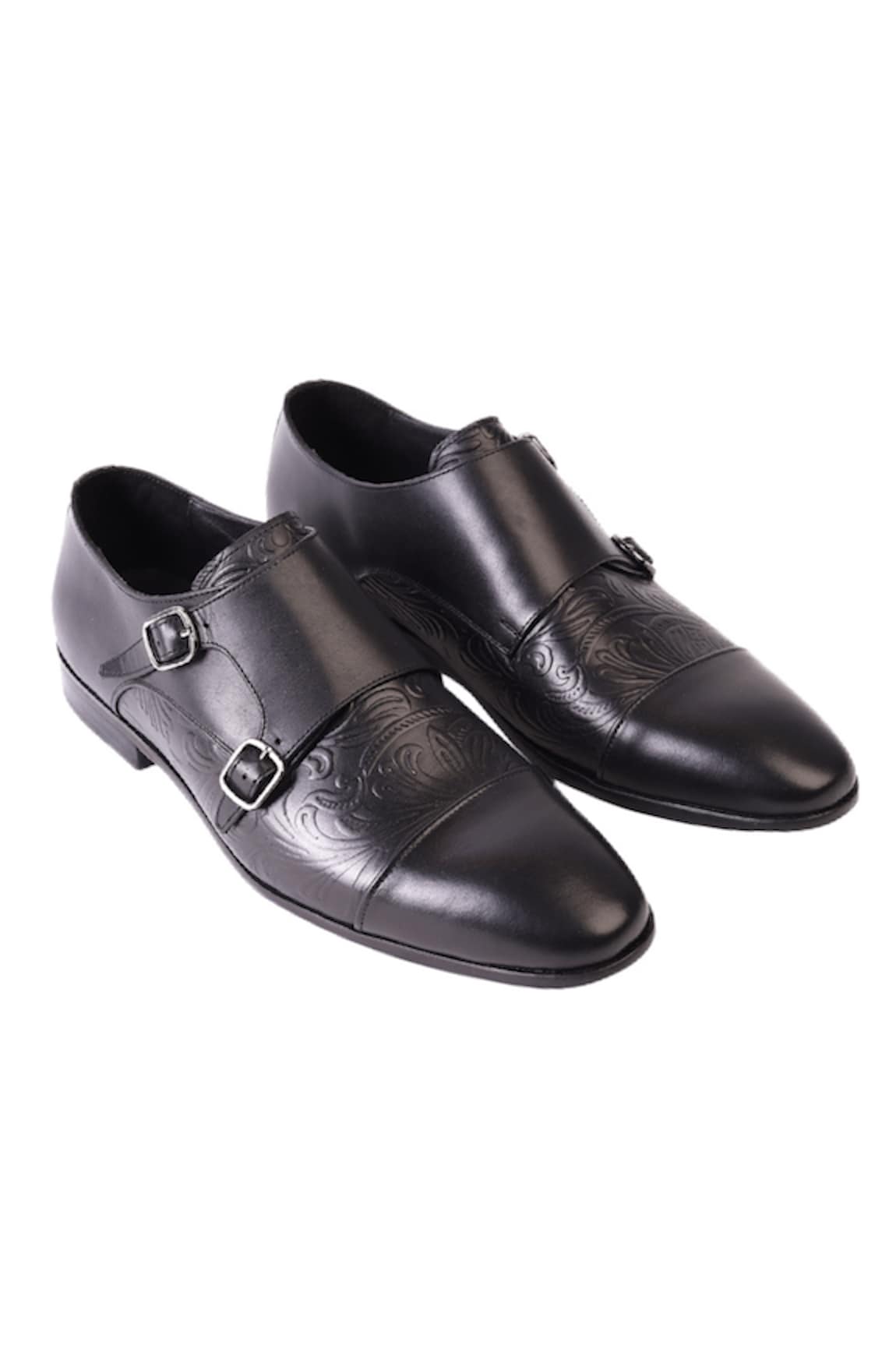 ZUFR Aurther Leather Double Monk Shoes