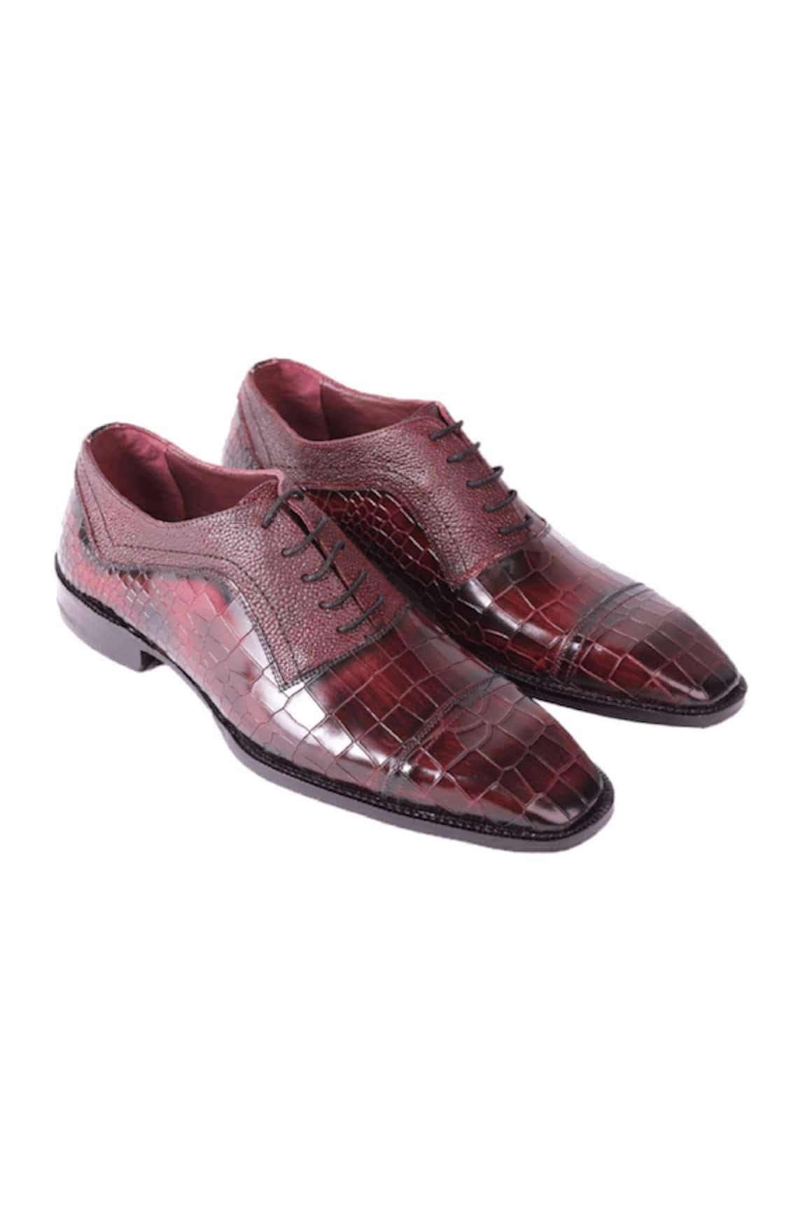 ZUFR Jude Croc Embossed Oxford Shoes