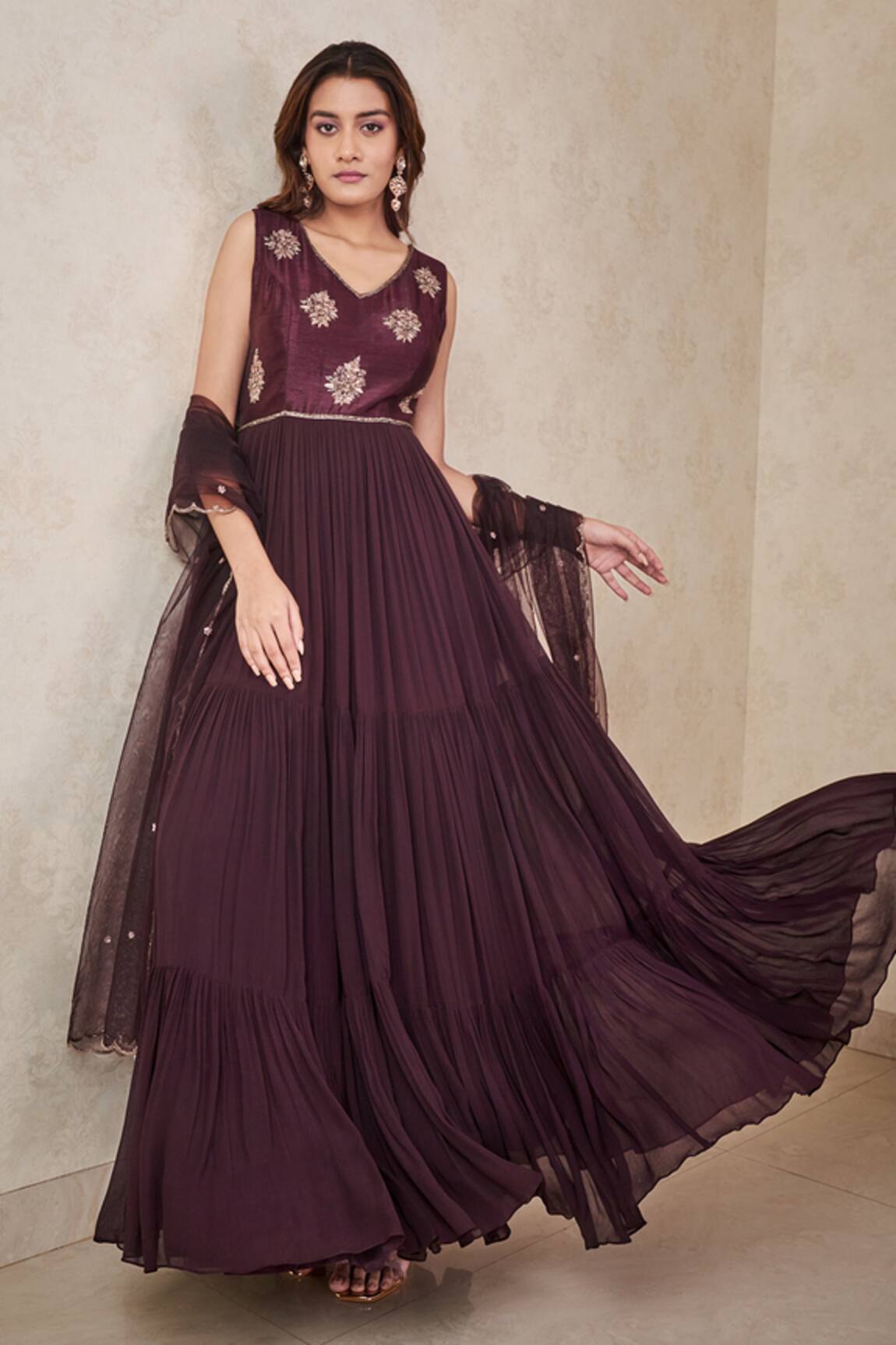 Sammohi By Moksha And Hiral Embroidered Anarkali With Dupatta