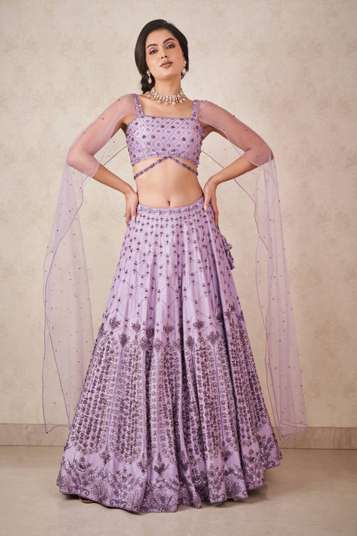 Sammohi By Moksha And Hiral Embroidered Blouse & Lehenga Set