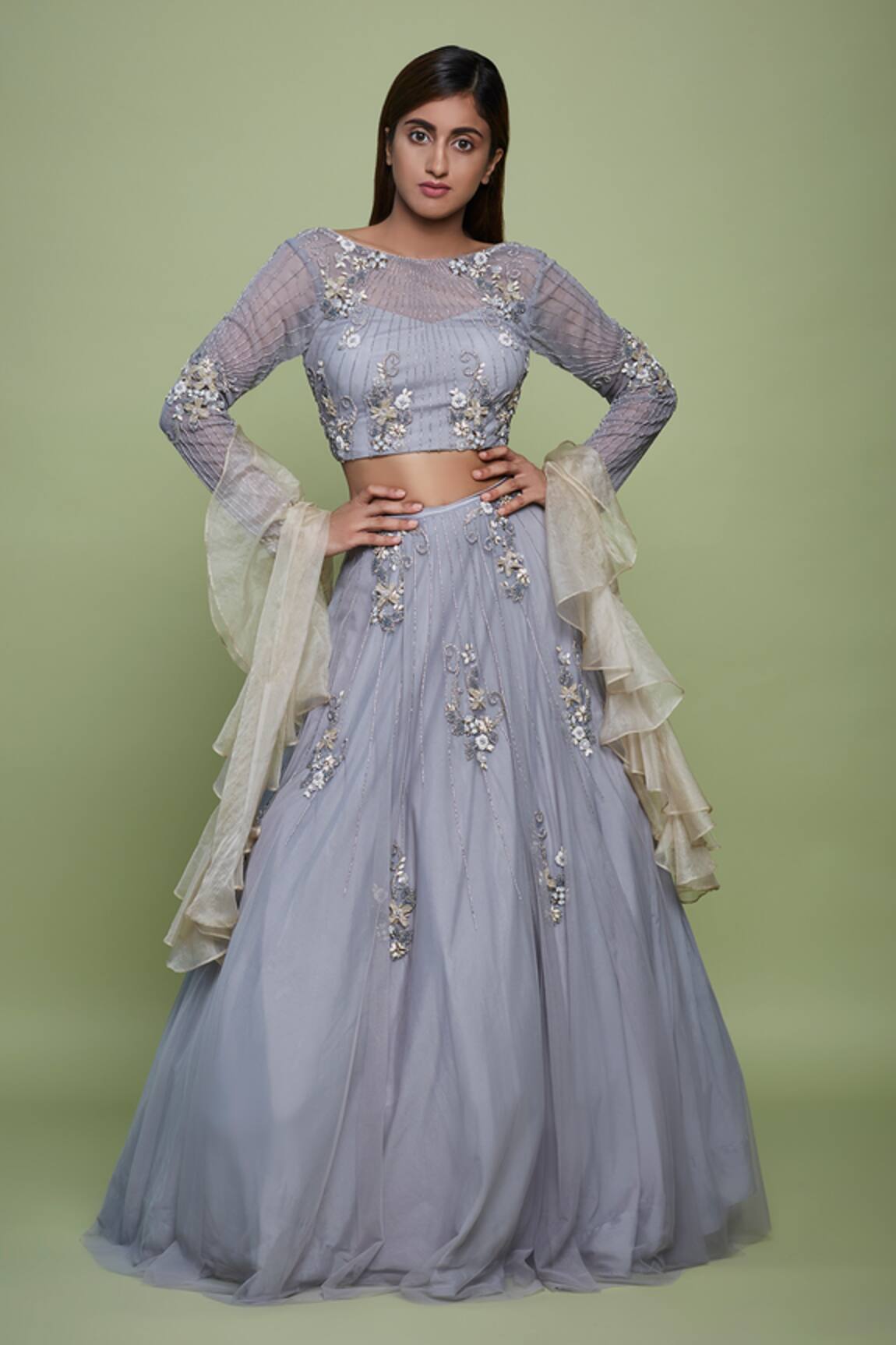 Vyasa by Urvi Hand Embroidered Lehenga Set