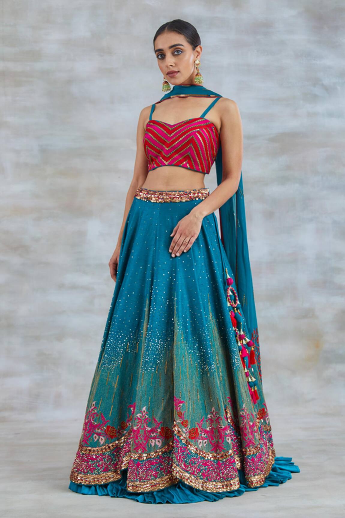 Studio Bagechaa Nargis Sequin Embroidered Lehenga Set