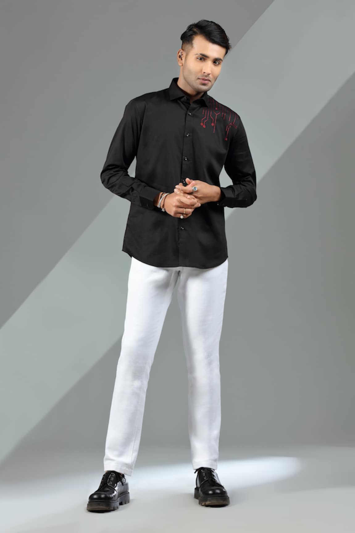 Albino By Nilesh Mitesh Cotton Button Down Shirt