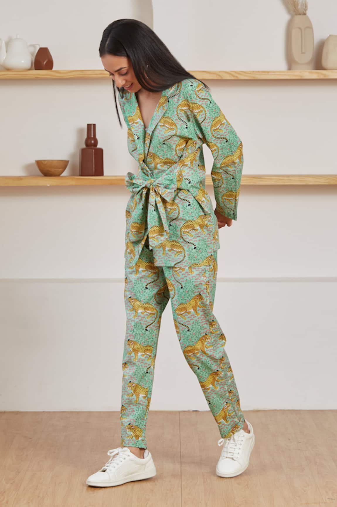Label Kheerganga Baagh & Floral Print Woven Co-ord Set
