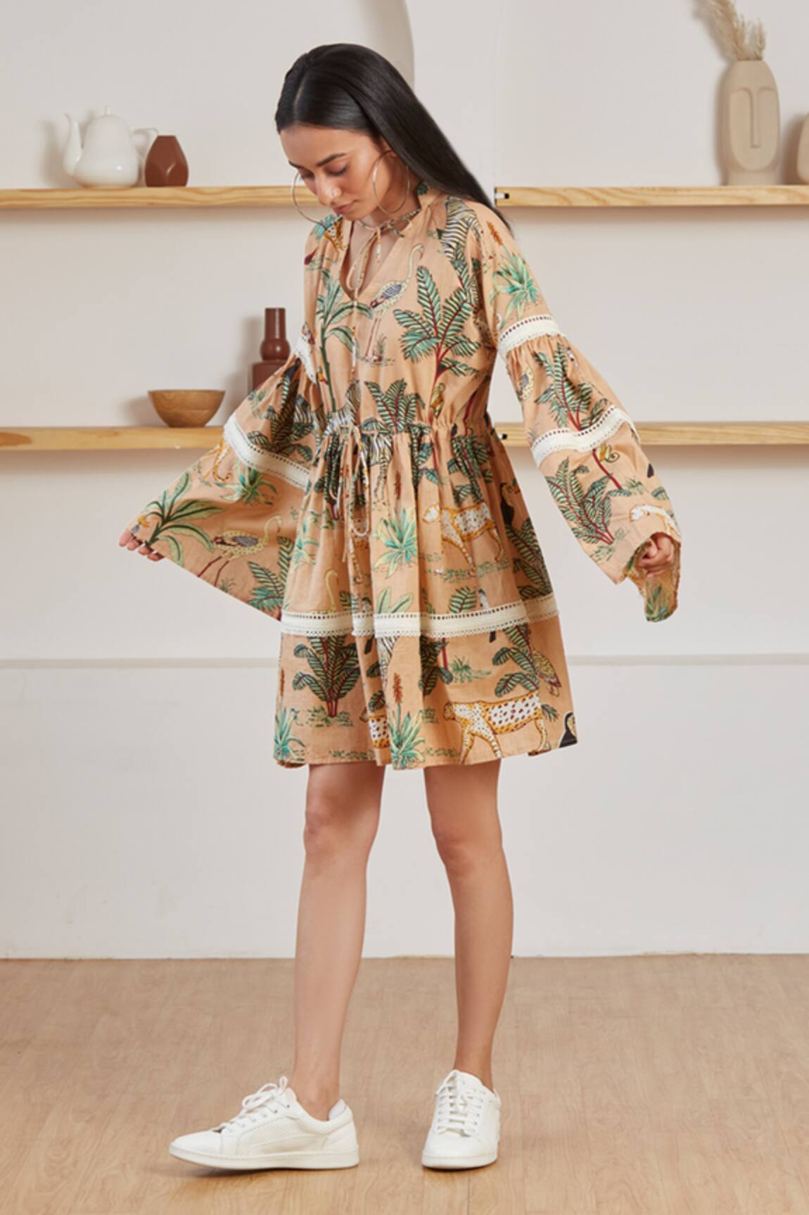 Label Kheerganga Vanaspati June Printed Woven Dress