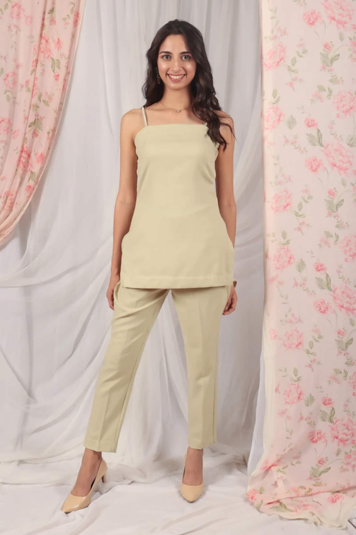 House Of TA-YA Cotton Sleeveless Top & Pant Set