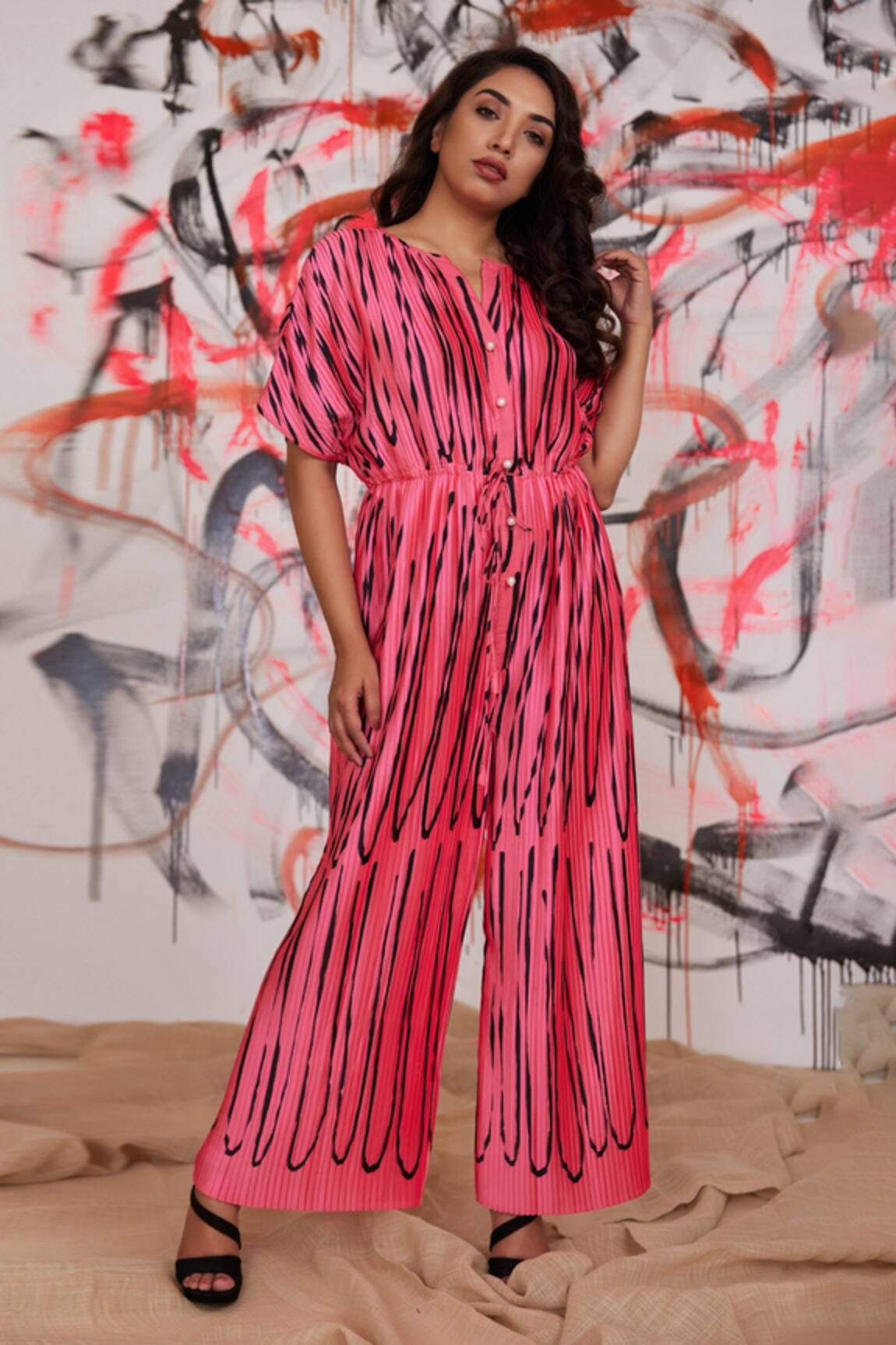 Pooja Bagaria Pleated Jumpsuit