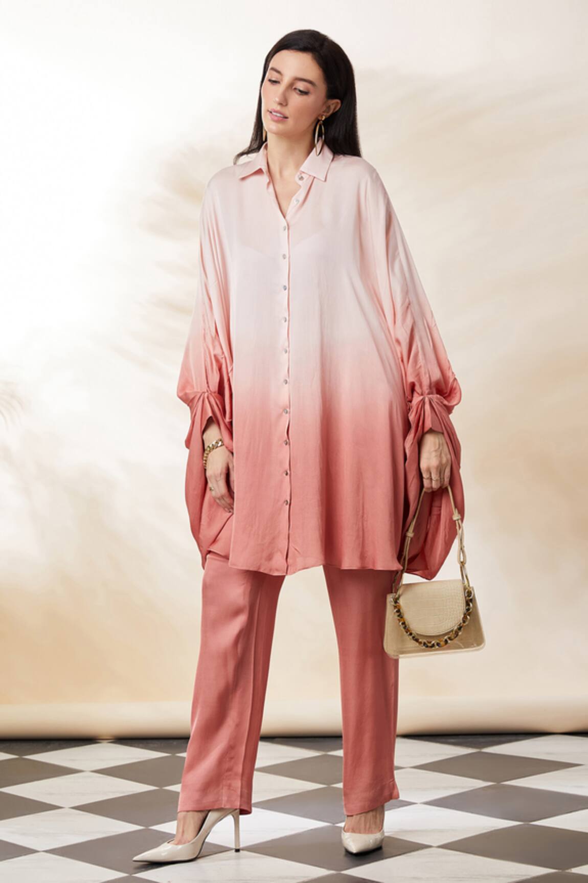 Seven Ombre Flowy Sleeve Top & Pant Set