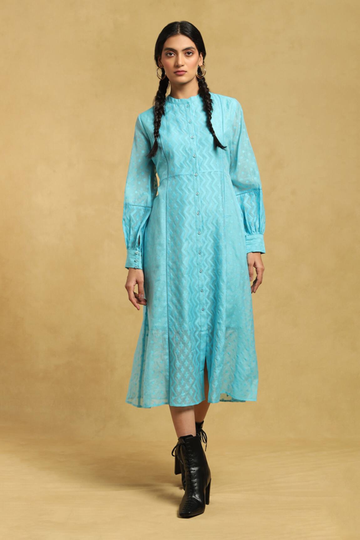 Ritu Kumar Geometric Pattern Dress