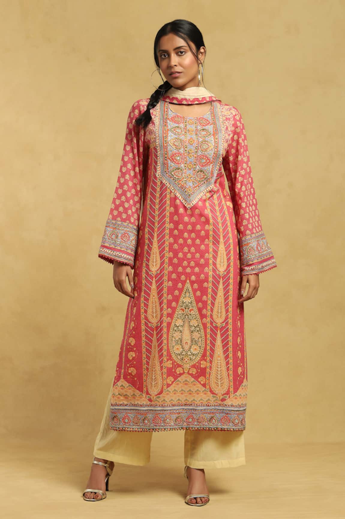 Ritu Kumar Jharokha Block Print Kurta Palazzo Set